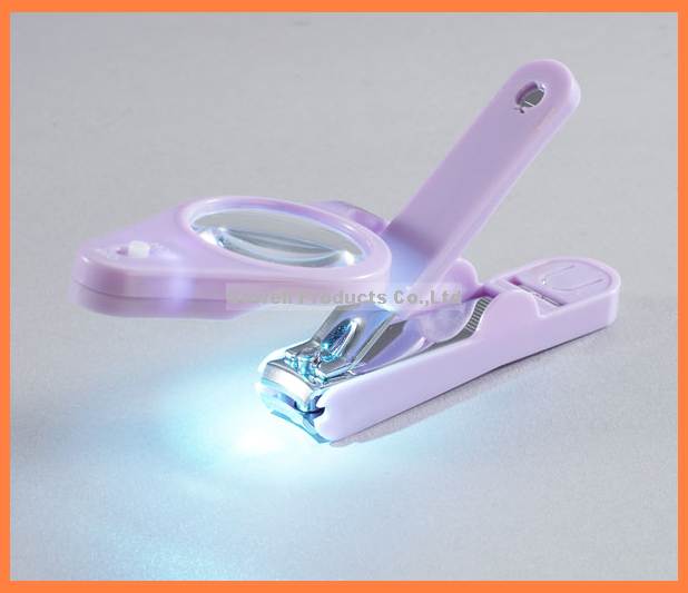 large nail clipper with light