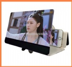 8 inch PU leather mobile phone video screen amplifier